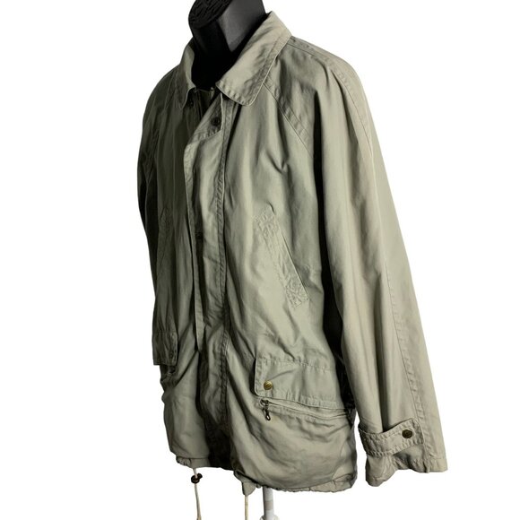 Vintage 90s European Project Utility Jacket L Grey Full Zipper Snaps Pockets - Picture 3 of 8